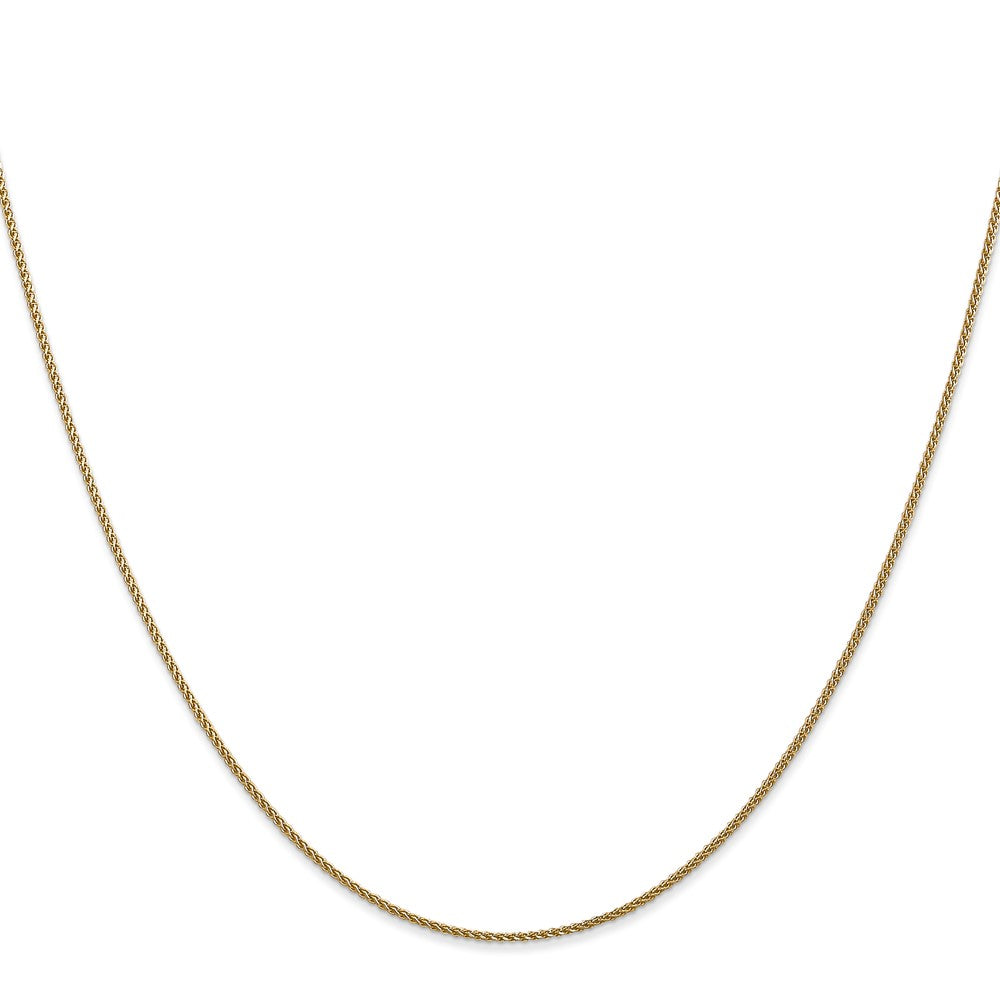 14K 18 inch 1.05mm Diamond-cut Spiga with Lobster Clasp Chain