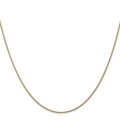 14K 24 inch 1.05mm Diamond-cut Spiga with Lobster Clasp Chain