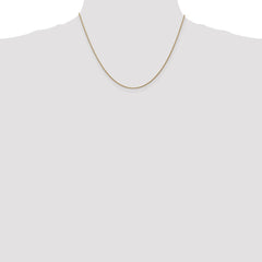 14K 18 inch 1.05mm Diamond-cut Spiga with Lobster Clasp Chain