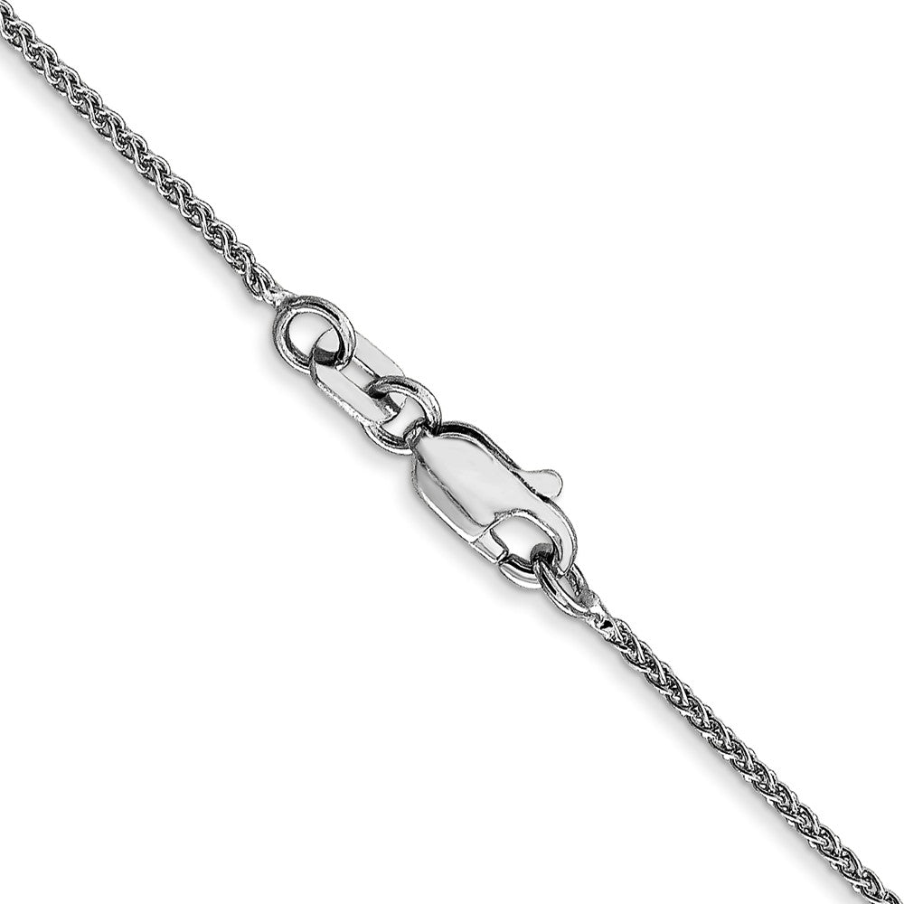 14K White Gold 16 inch 1.05mm Spiga with Lobster Clasp Chain