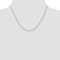 14K White Gold 18 inch 1.05mm Spiga with Lobster Clasp Chain