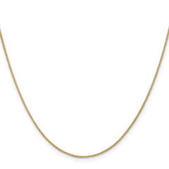 14K 24 inch .85mm Spiga with Spring Ring Clasp Chain