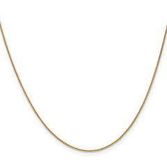 14K 24 inch .85mm Spiga with Lobster Clasp Chain