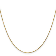 14K 22 inch .95mm Diamond-cut Cable with Lobster Clasp Chain