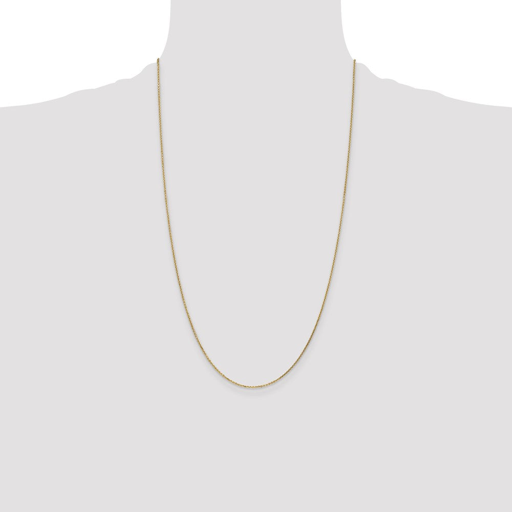 14K 26 inch .95mm Diamond-cut Cable with Lobster Clasp Chain