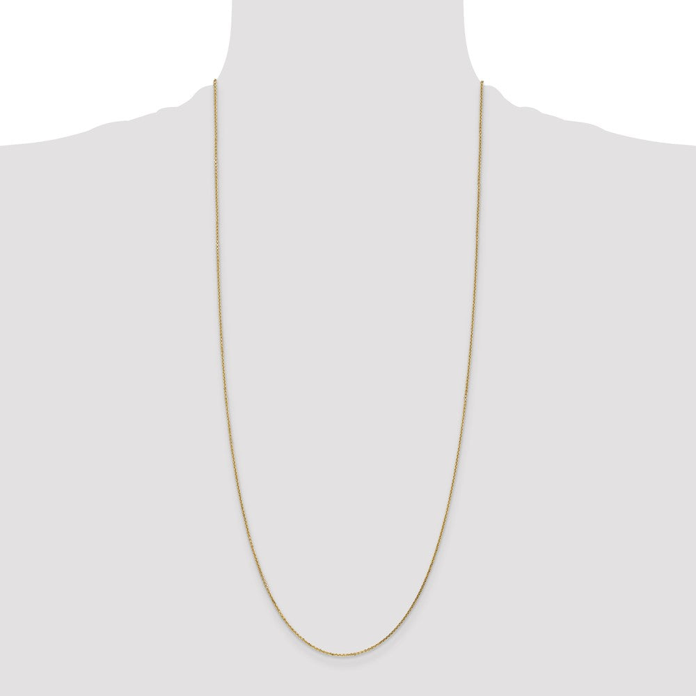 14K 30 inch .95mm Diamond-cut Cable with Lobster Clasp Chain