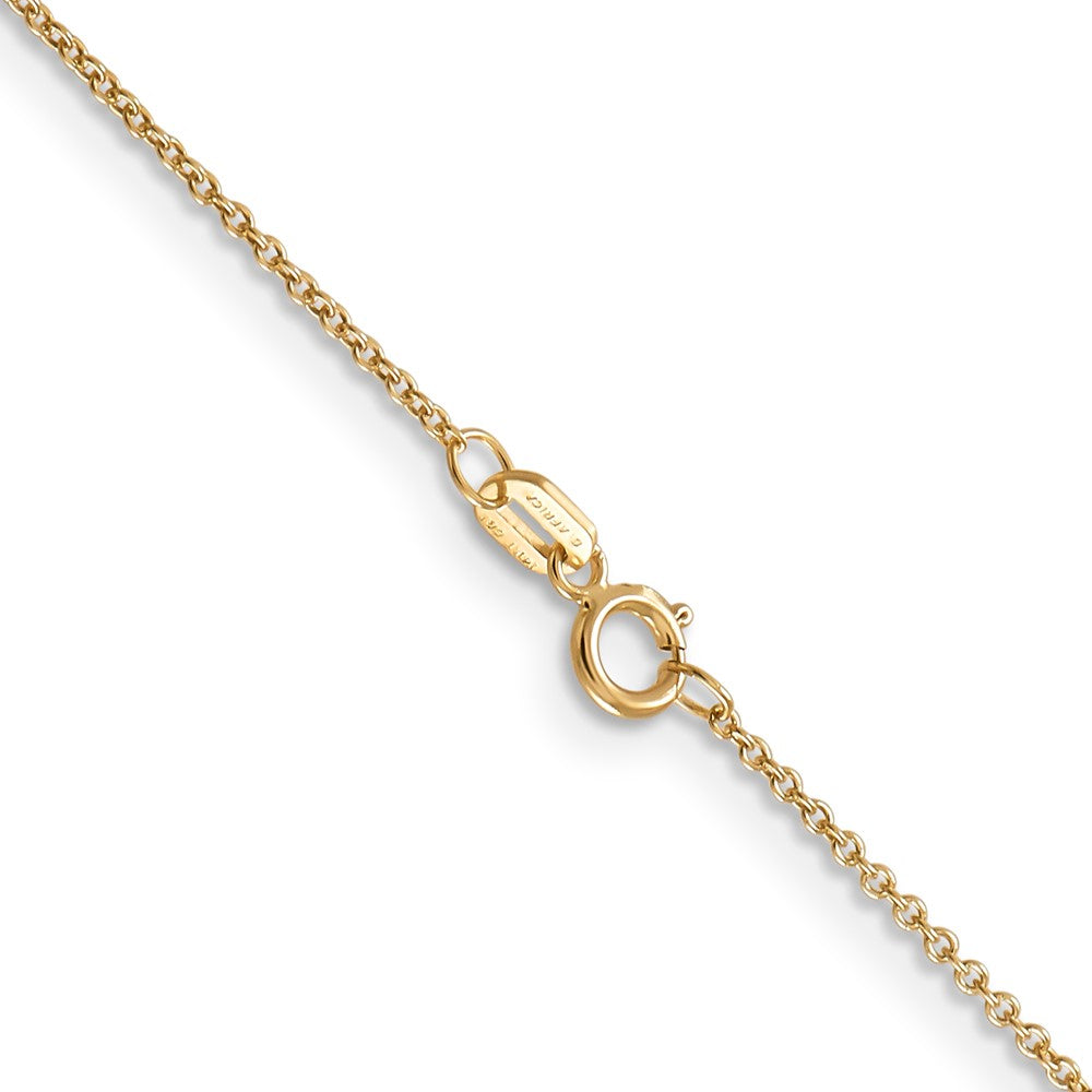 14K 16 inch .9mm with Spring Ring Clasp Chain