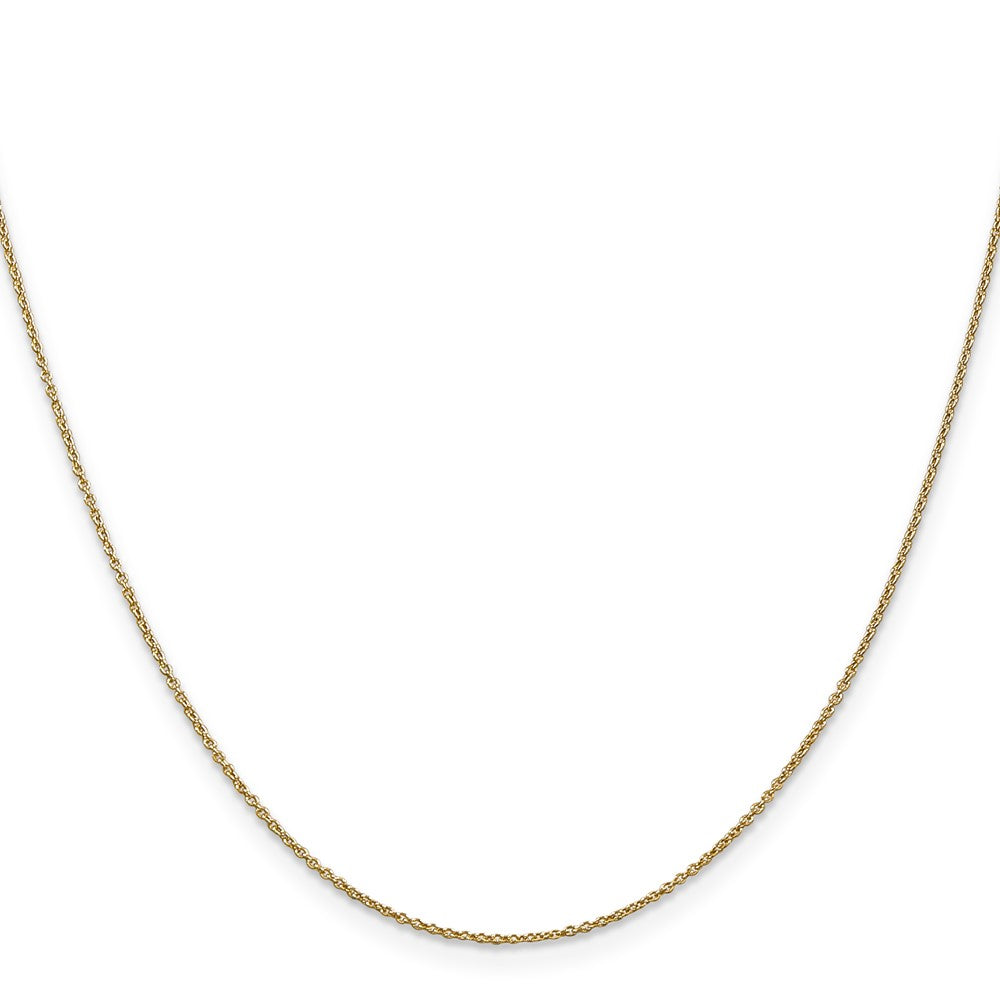 14K 22 inch .9mm Cable with Lobster Clasp Chain