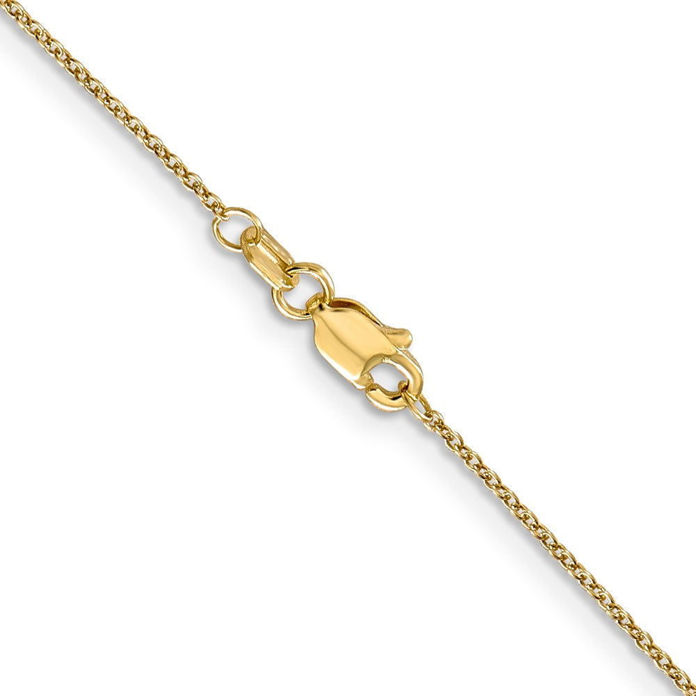 14K 22 inch .9mm Cable with Lobster Clasp Chain