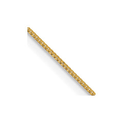14K 30 inch .5mm Box with Spring Ring Clasp Chain