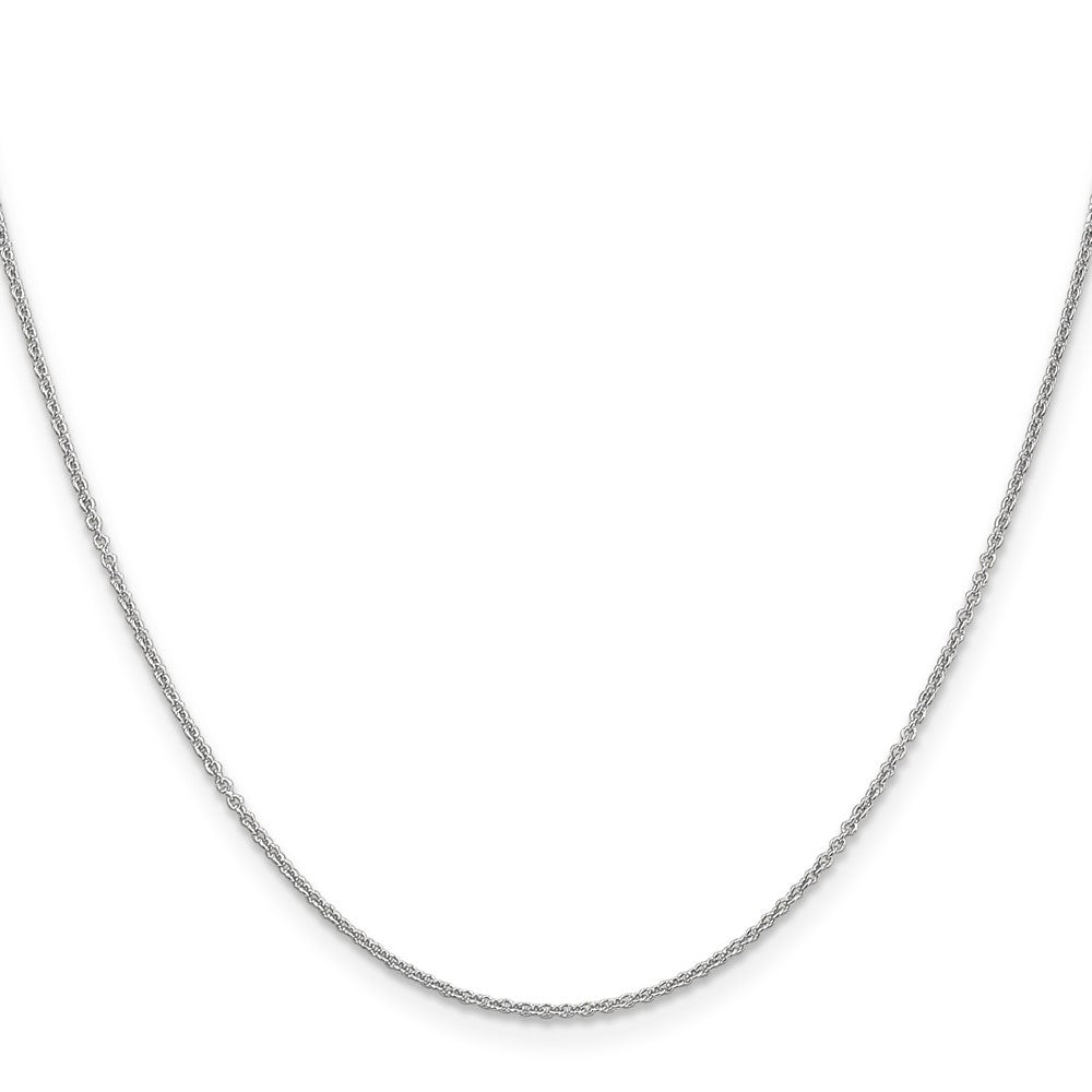 14K White Gold 20 inch 1.2mm Cable with Lobster Clasp Chain