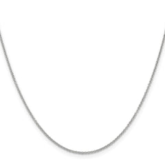 14K White Gold 20 inch 1.2mm Cable with Lobster Clasp Chain