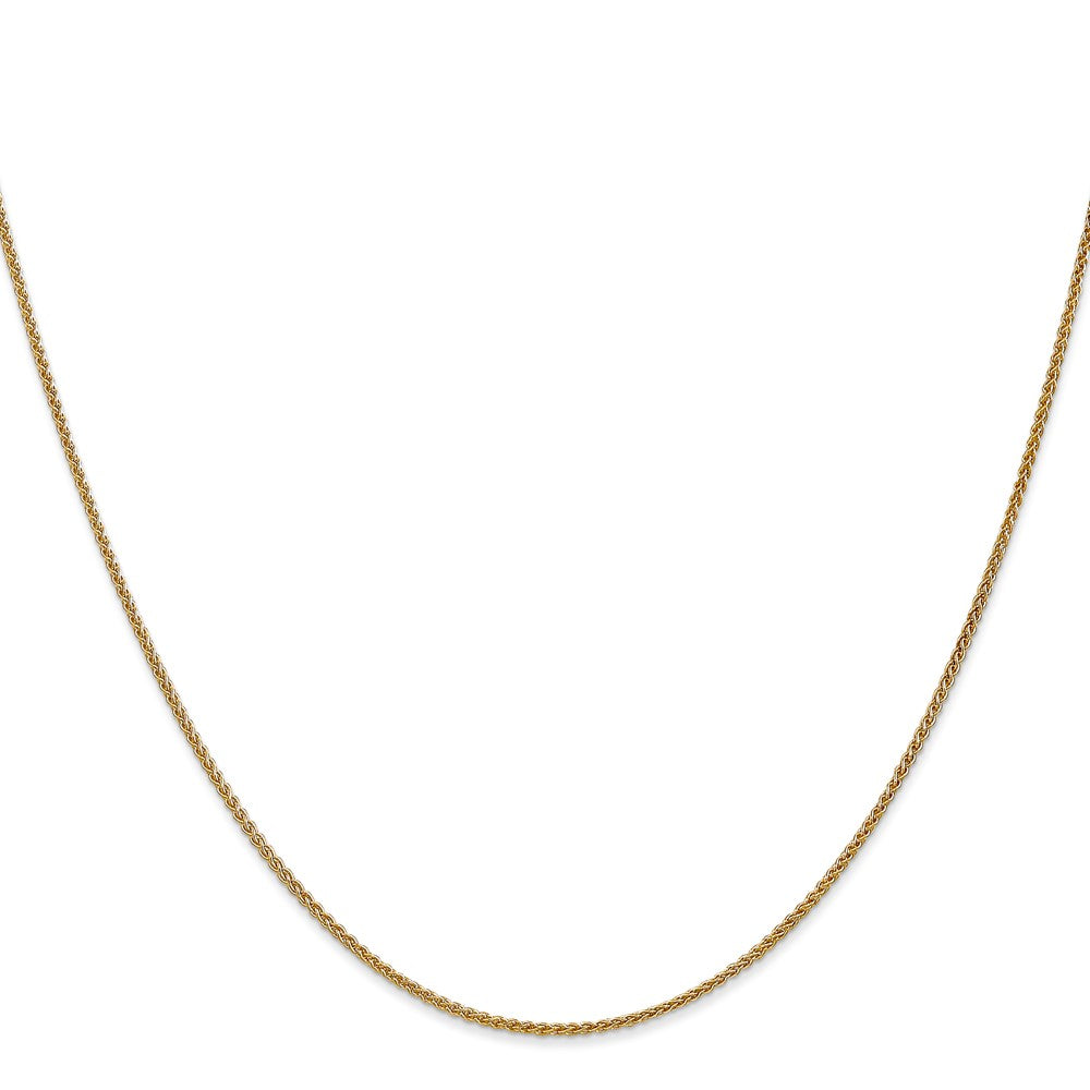 14K 24 inch 1.25mm Spiga with Lobster Clasp Chain