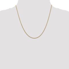 14K 20 inch 1.6mm Round Open Link Cable with Lobster Clasp Chain