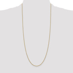 14K 30 inch 1.6mm Round Open Link Cable with Lobster Clasp Chain