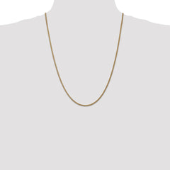 14K 24 inch 1.05mm Spiga with Spring Ring Clasp Chain