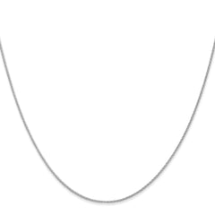 14K White Gold 30 inch 1mm Parisian Wheat with Lobster Clasp Chain