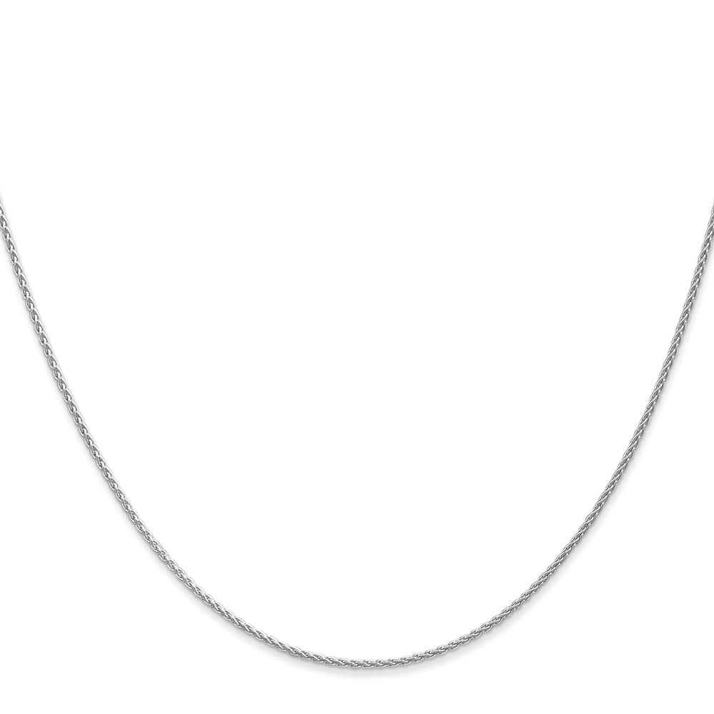 14K White Gold 14 inch 1.2mm Parisian Wheat with Lobster Clasp Chain