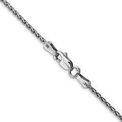 14K White Gold 18 inch 1.5mm Parisian Wheat with Lobster Clasp Chain