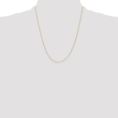 14k 22 inch 1mm Parisian Wheat with Lobster Clasp Chain