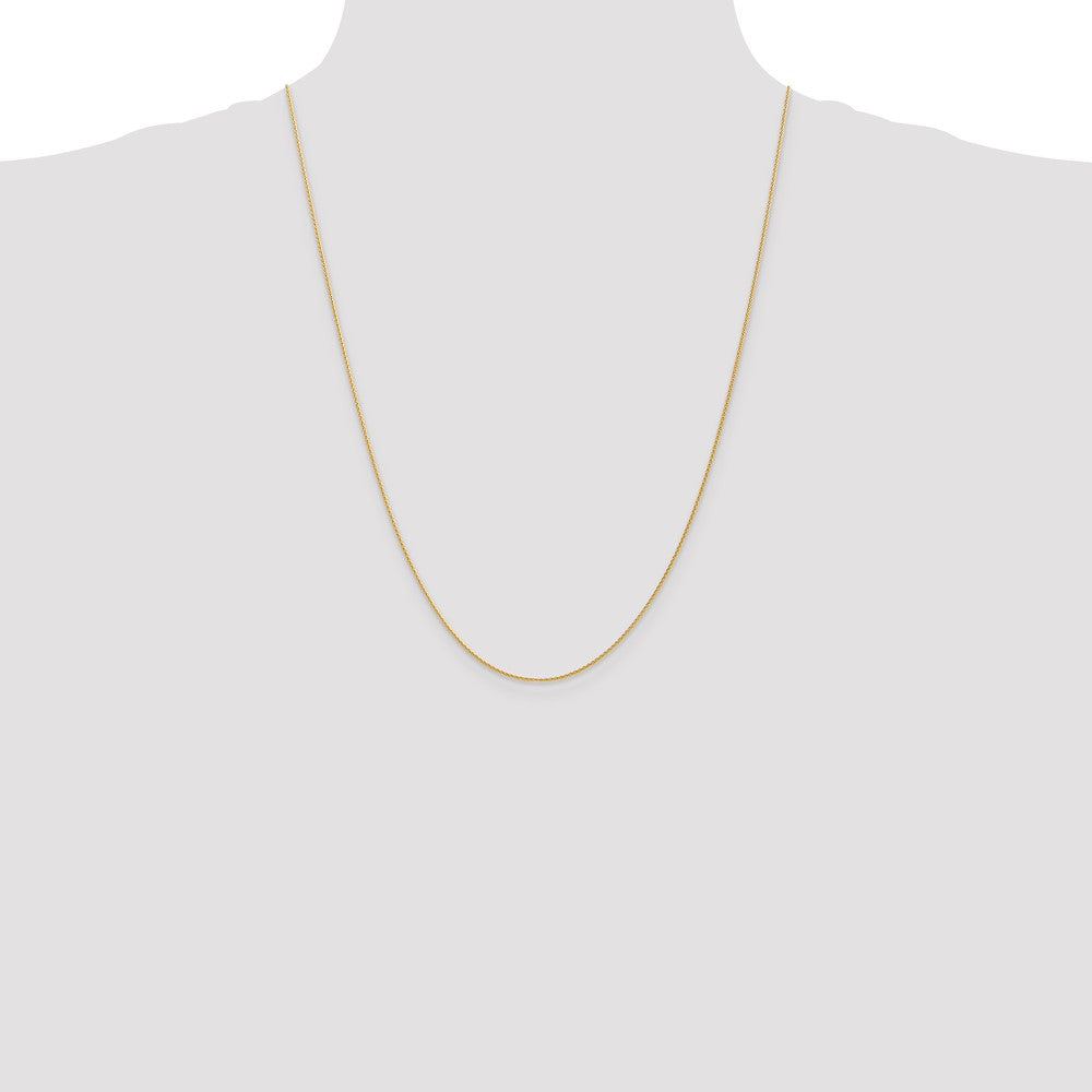 14k 24 inch 1mm Parisian Wheat with Lobster Clasp Chain