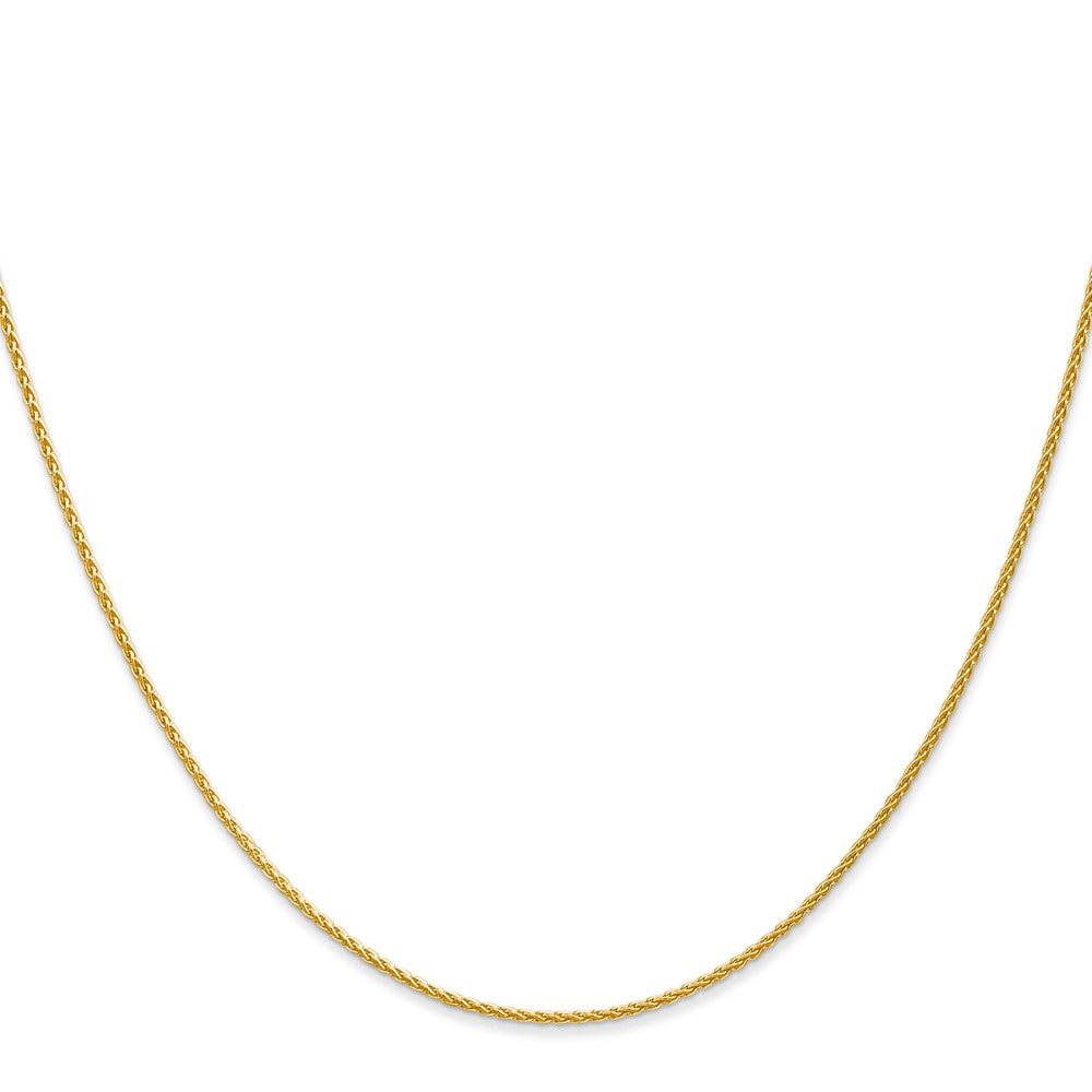 14k 22 inch 1.2mm Parisian Wheat with Lobster Clasp Chain