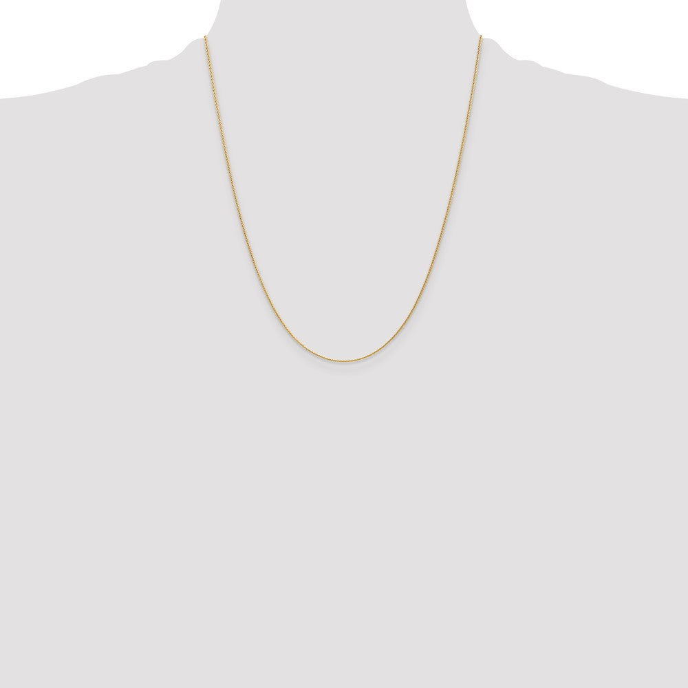 14k 22 inch 1.2mm Parisian Wheat with Lobster Clasp Chain