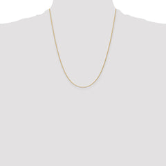 14k 22 inch 1.2mm Parisian Wheat with Lobster Clasp Chain