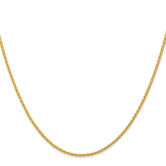 14k 20 inch 1.5mm Parisian Wheat with Lobster Clasp Chain