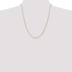 14k 22 inch 1.5mm Parisian Wheat with Lobster Clasp Chain