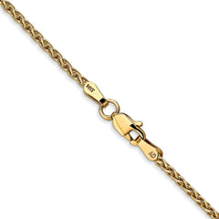 14k 30 inch 1.75mm Parisian Wheat with Lobster Clasp Chain