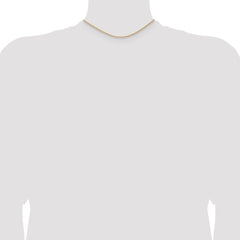 14k 14 inch 1.75mm Parisian Wheat with Lobster Clasp Chain