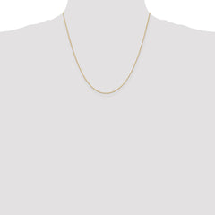 14K 20 inch .8mm Diamond-cut Parisian Wheat with Lobster Clasp Chain