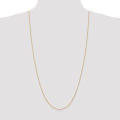 14K 30 inch 1mm Diamond-cut Parisian Wheat with Lobster Clasp Chain