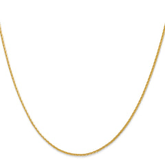 14K 18 inch 1.5mm Diamond-cut Parisian Wheat with Lobster Clasp Chain