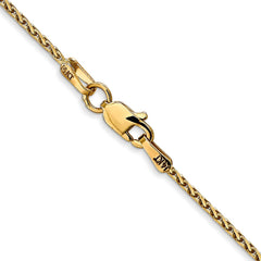 14K 24 inch 1.5mm Diamond-cut Parisian Wheat with Lobster Clasp Chain