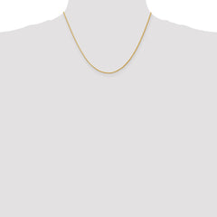 14K 18 inch 1.5mm Diamond-cut Parisian Wheat with Lobster Clasp Chain