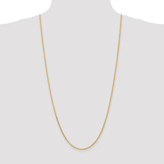 14K 30 inch 1.9mm Diamond-cut Parisian Wheat with Lobster Clasp Chain