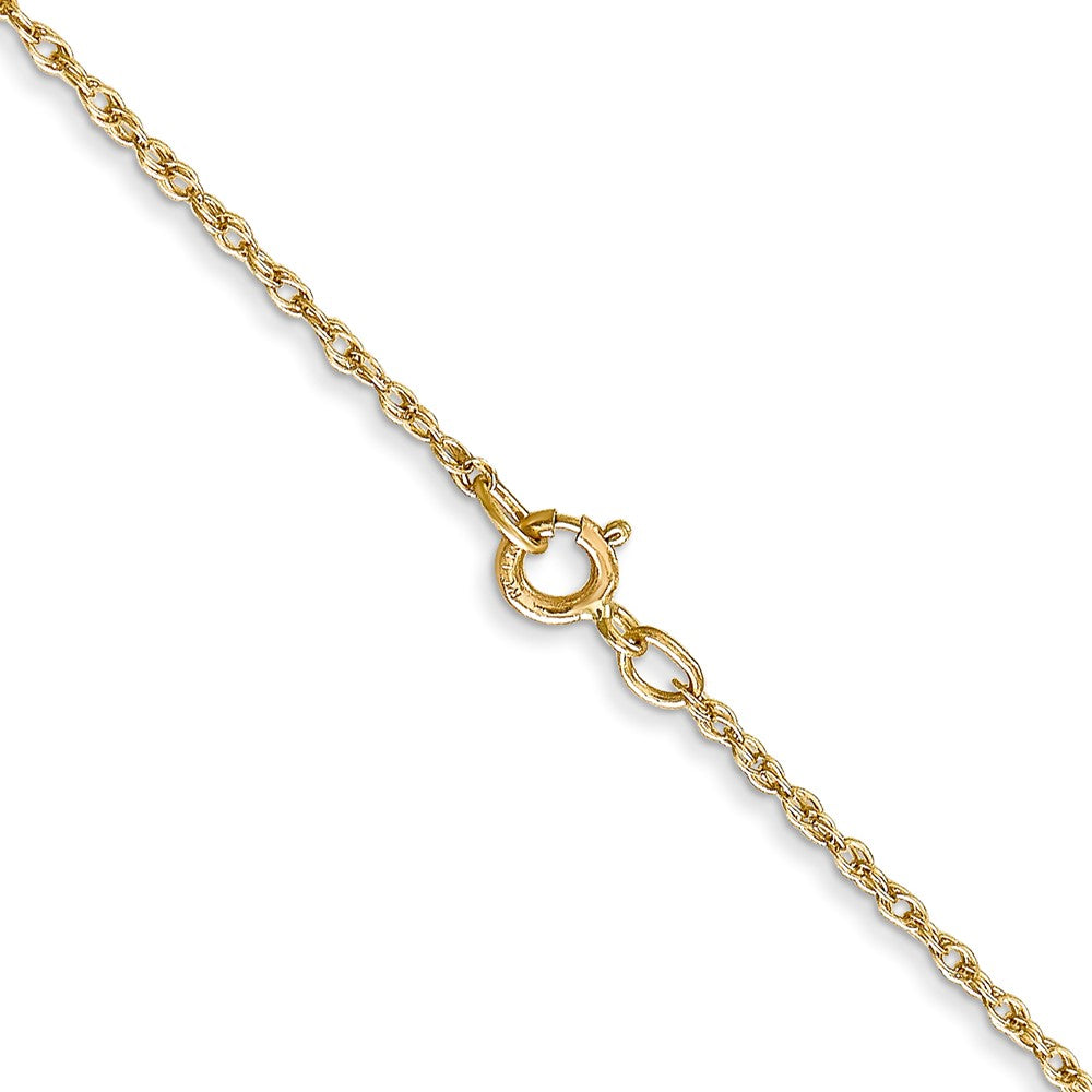 14K 26 inch .8mm Light Baby Rope with Spring Ring Clasp Chain