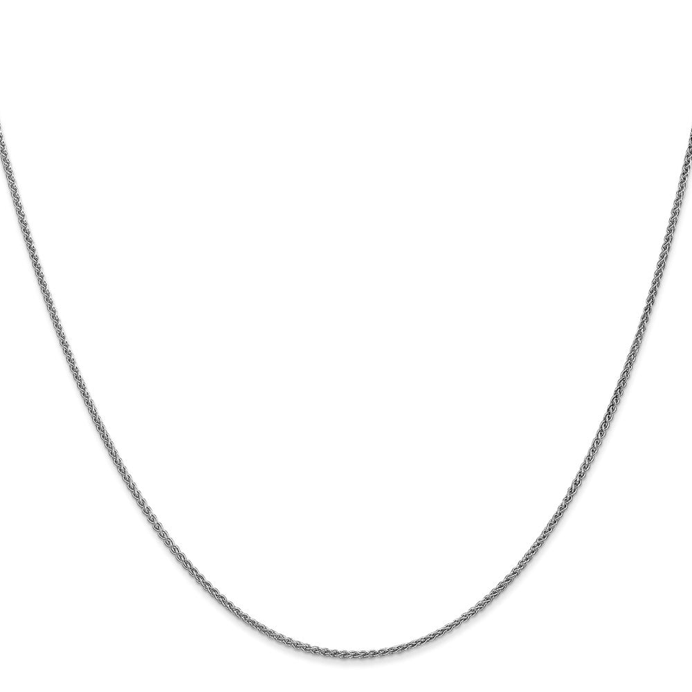 14K White Gold 16 inch 1.25mm Spiga with Lobster Clasp Chain