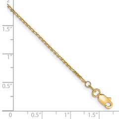 14k 1.2mm D/C Cable Chain - 2