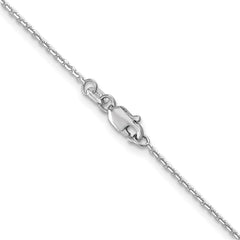 14k WG 1.2mm D/C Cable Chain - 10