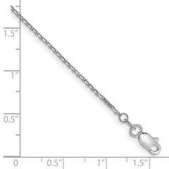 14k WG 1.2mm D/C Cable Chain - 6