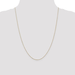 14K 24 inch .8mm Diamond-cut Cable with Lobster Clasp Chain