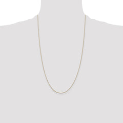 14K 26 inch .8mm Diamond-cut Cable with Lobster Clasp Chain