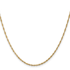 14K 18 inch 1.40mm Singapore with Spring Ring Clasp Chain