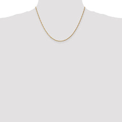 14K 18 inch 1.40mm Singapore with Spring Ring Clasp Chain