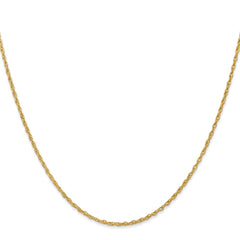 14K 18 inch 1.3 Heavy Baby Rope with Lobster Clasp Chain