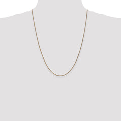 14K 24 inch 1.25mm Diamond-cut Spiga with Lobster Clasp Chain