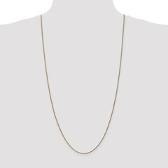14K 30 inch 1.25mm Diamond-cut Spiga with Lobster Clasp Chain
